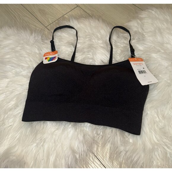 Warners RM0911A Easy Does It No Dig Convertible Bra WF Womens M Medium Black New - Picture 1 of 6